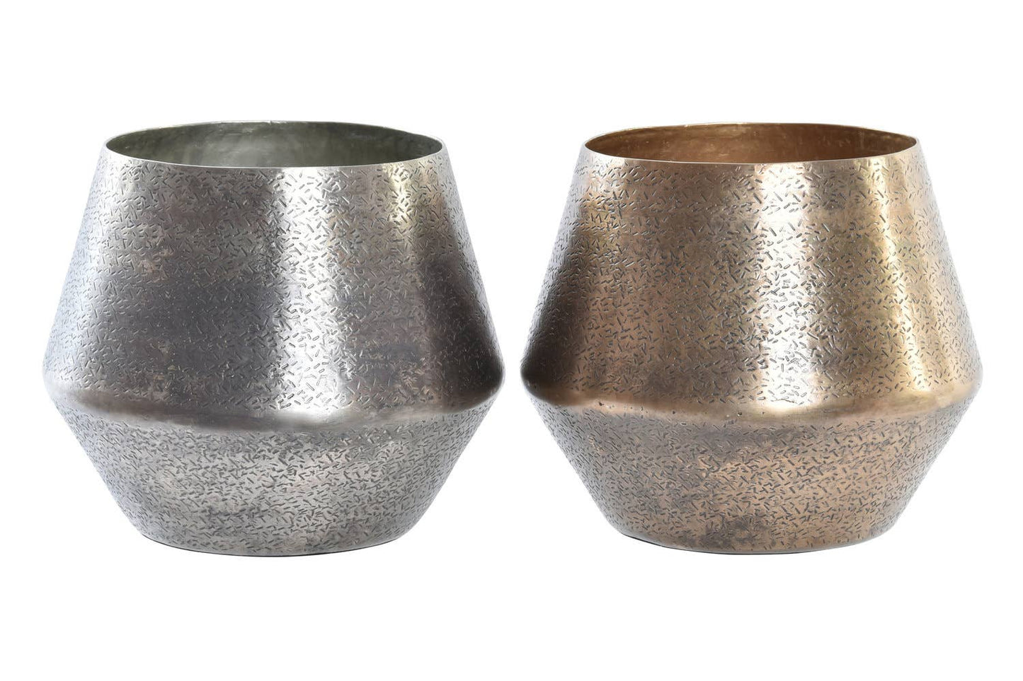 RUSTIKALER ALUMINIUM-ÜBERTOPF 20X20X17